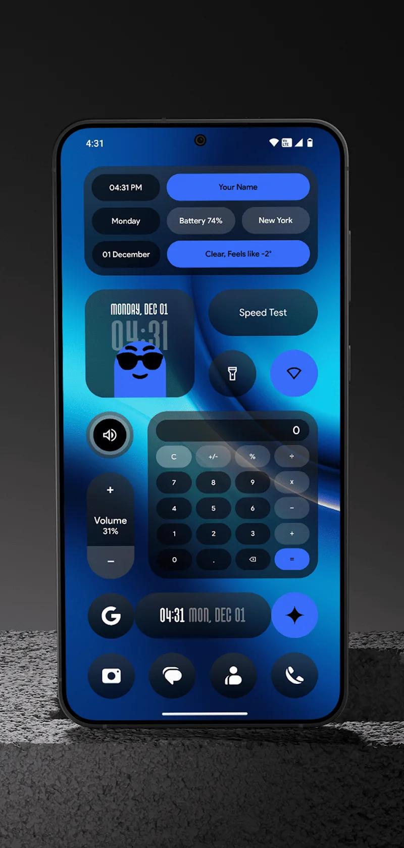 DarkGlass Widgets Screenshot 5