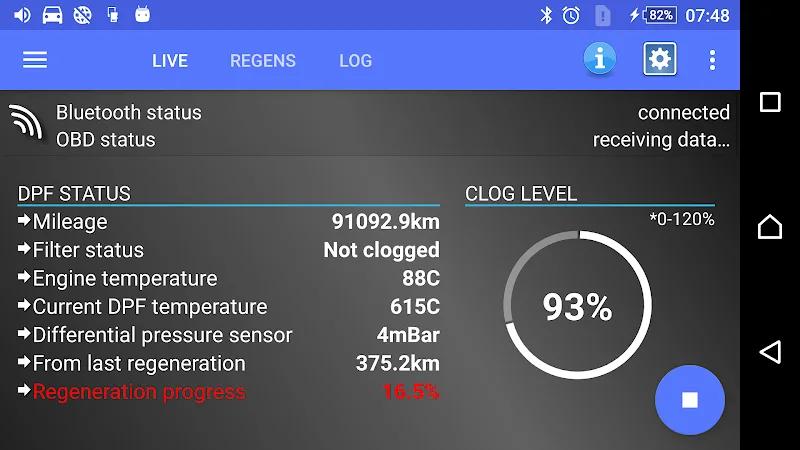 DPF Monitor Screenshot 5