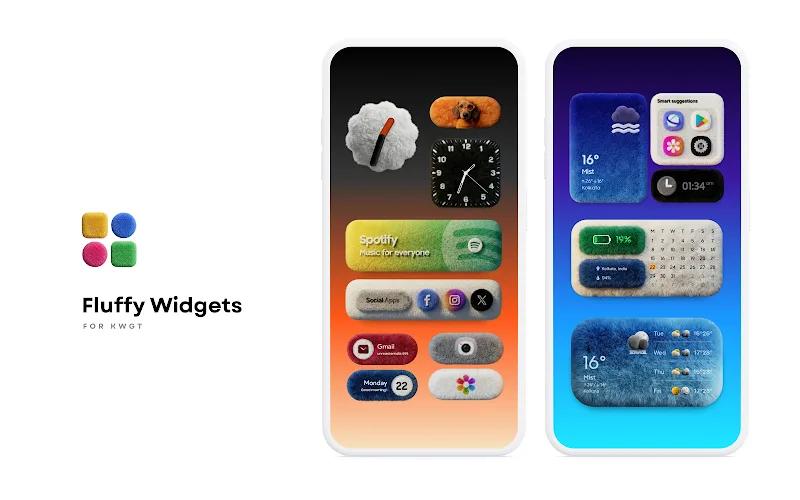 Fluffy Widgets KWGT Screenshot 1