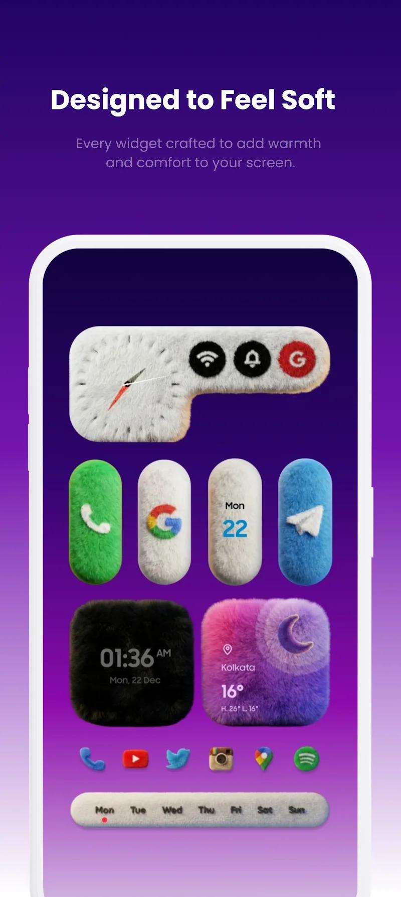 Fluffy Widgets KWGT Screenshot 2