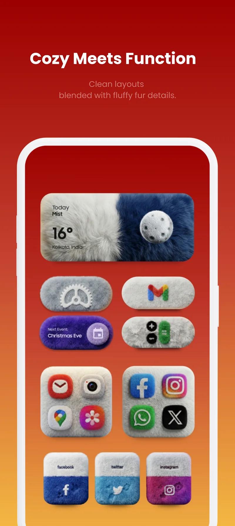 Fluffy Widgets KWGT Screenshot 3