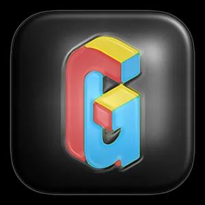 Glossy Dark 3D - Icon Pack