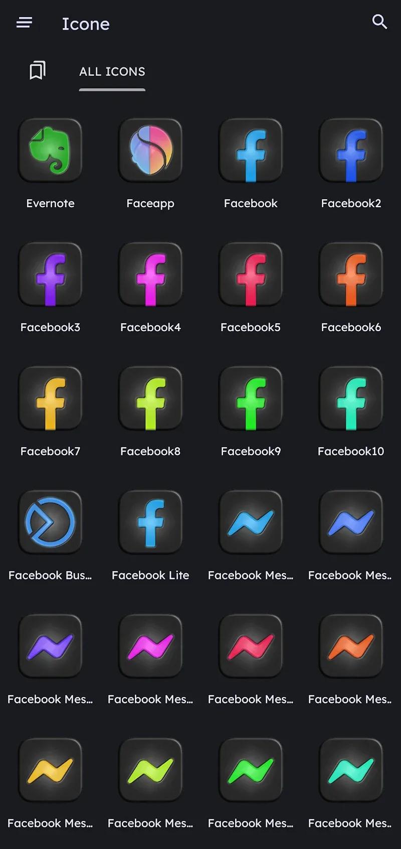 Glossy Dark - Icon Pack Screenshot 5