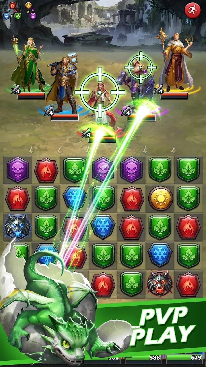 MythWars & Puzzles: RPG Match3 Screenshot 3
