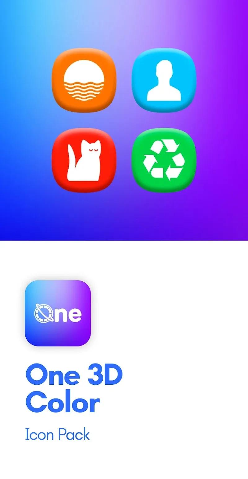 One 3D Color Icon Pack Screenshot 1