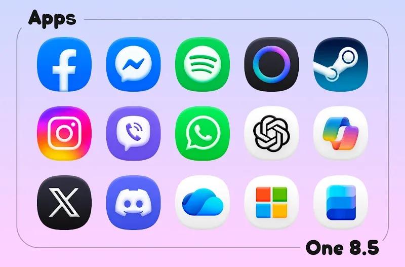 One 8.5 - Icon Pack Screenshot 4
