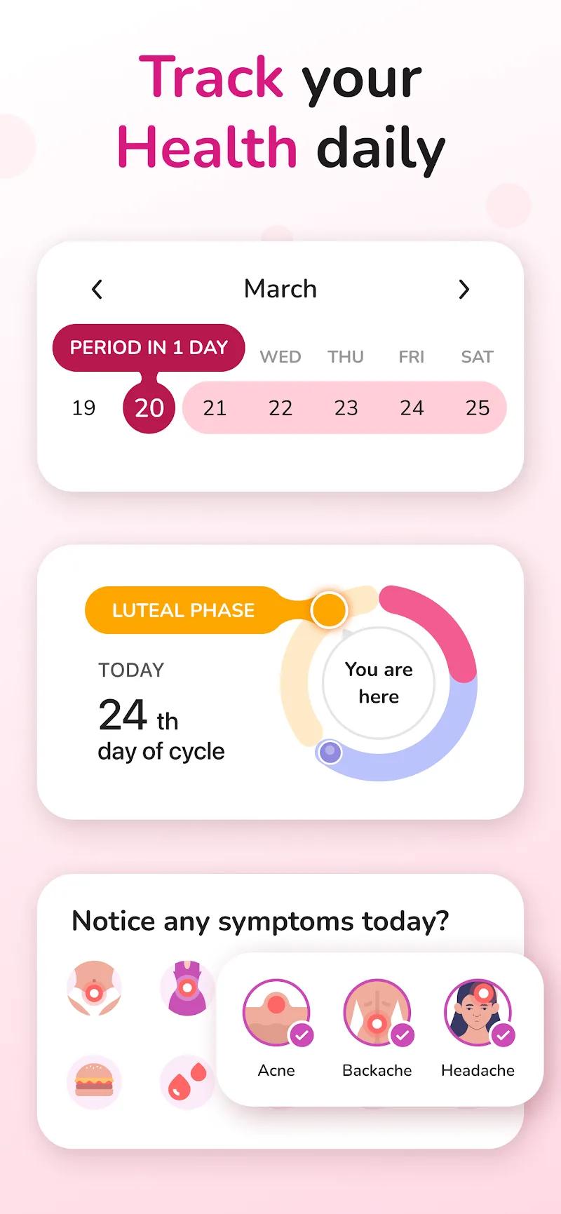 Period Tracker and Calendar Screenshot 4