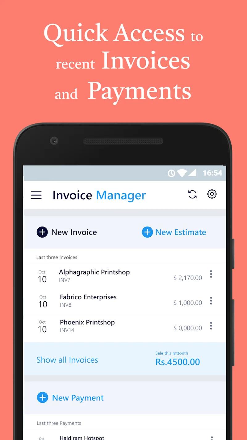 Simple Invoice Manager Screenshot 1