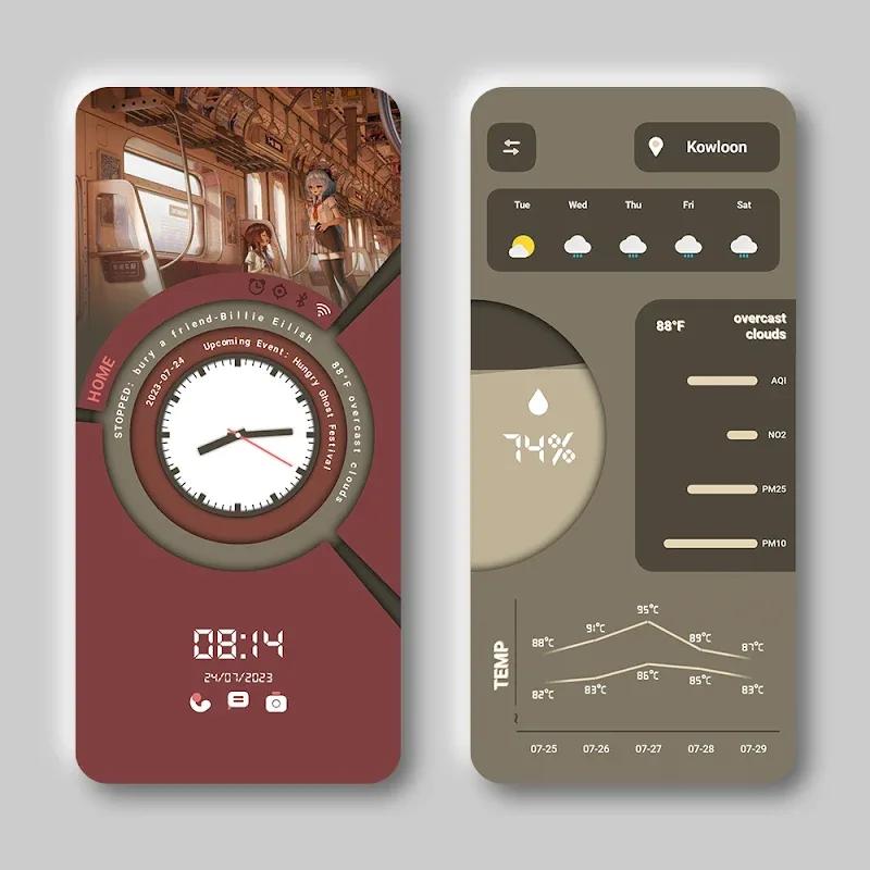 Time UI for KLWP Screenshot 2