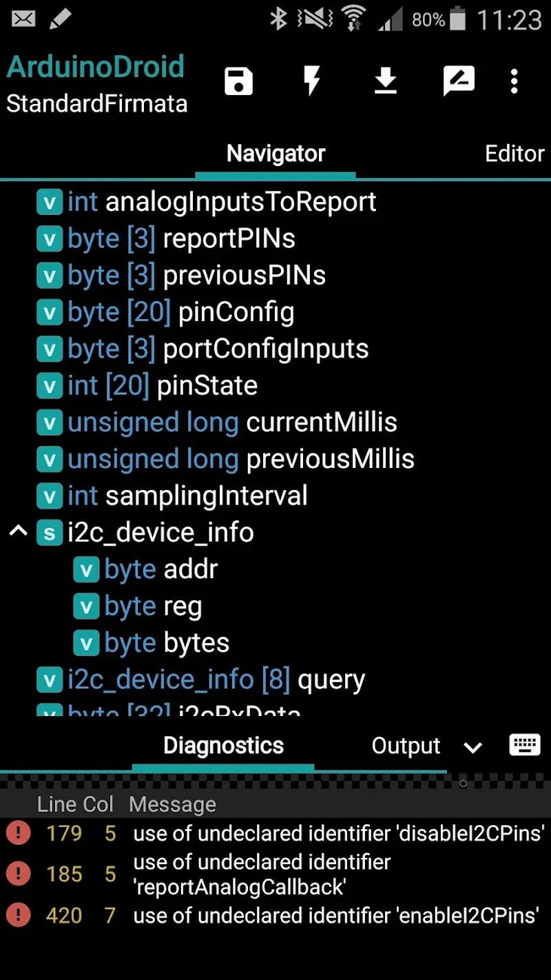 ArduinoDroid Screenshot 2