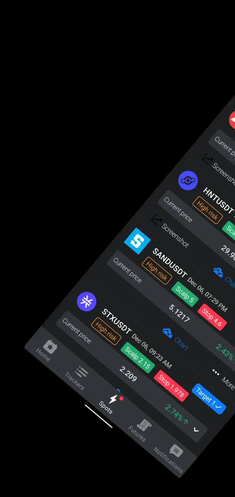 Crypto Trading App by Zyncas Screenshot 1
