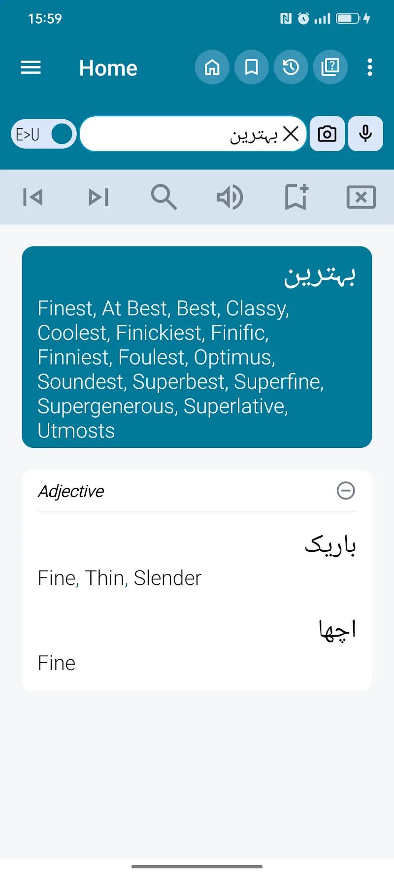 English Urdu Dictionary Screenshot 2