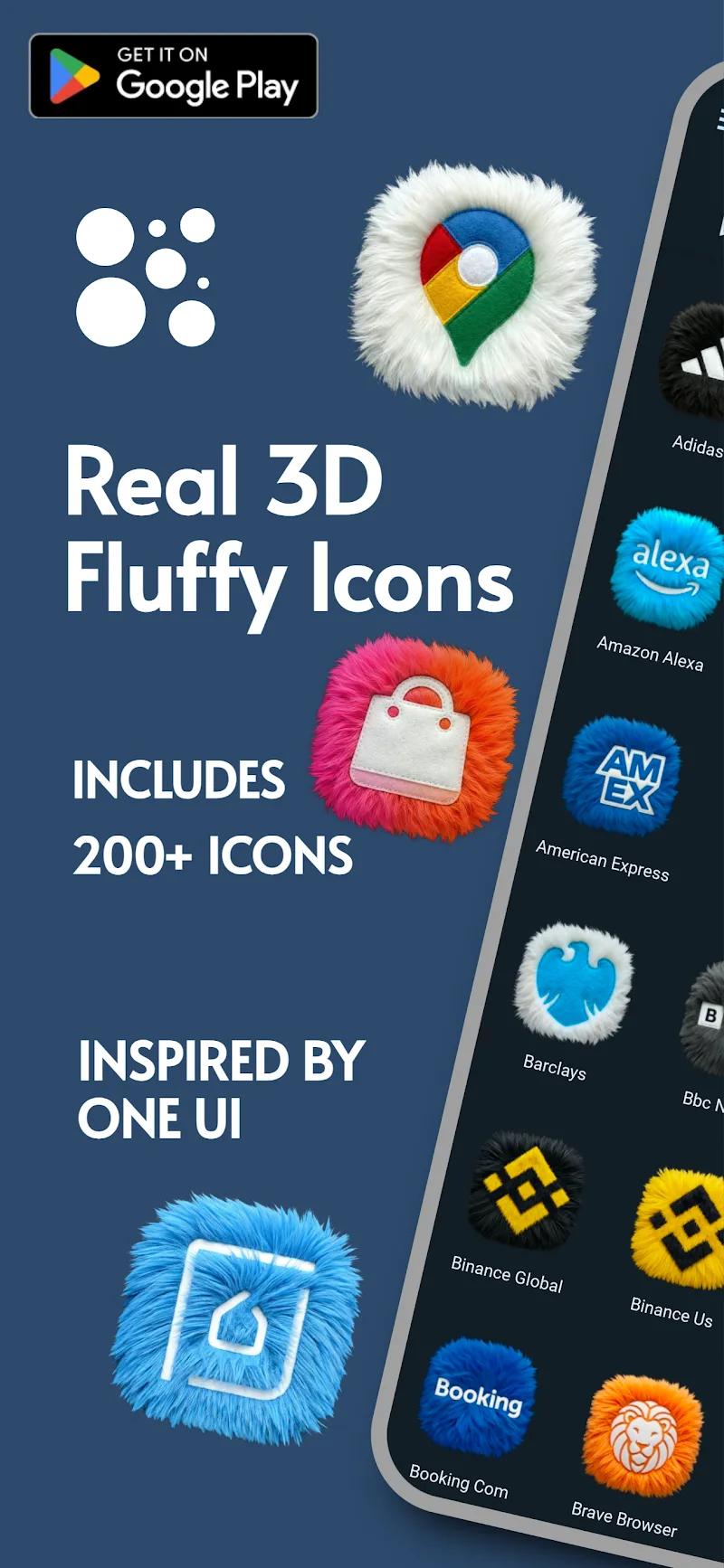 Fluffy Icons - One UI Style Screenshot 1