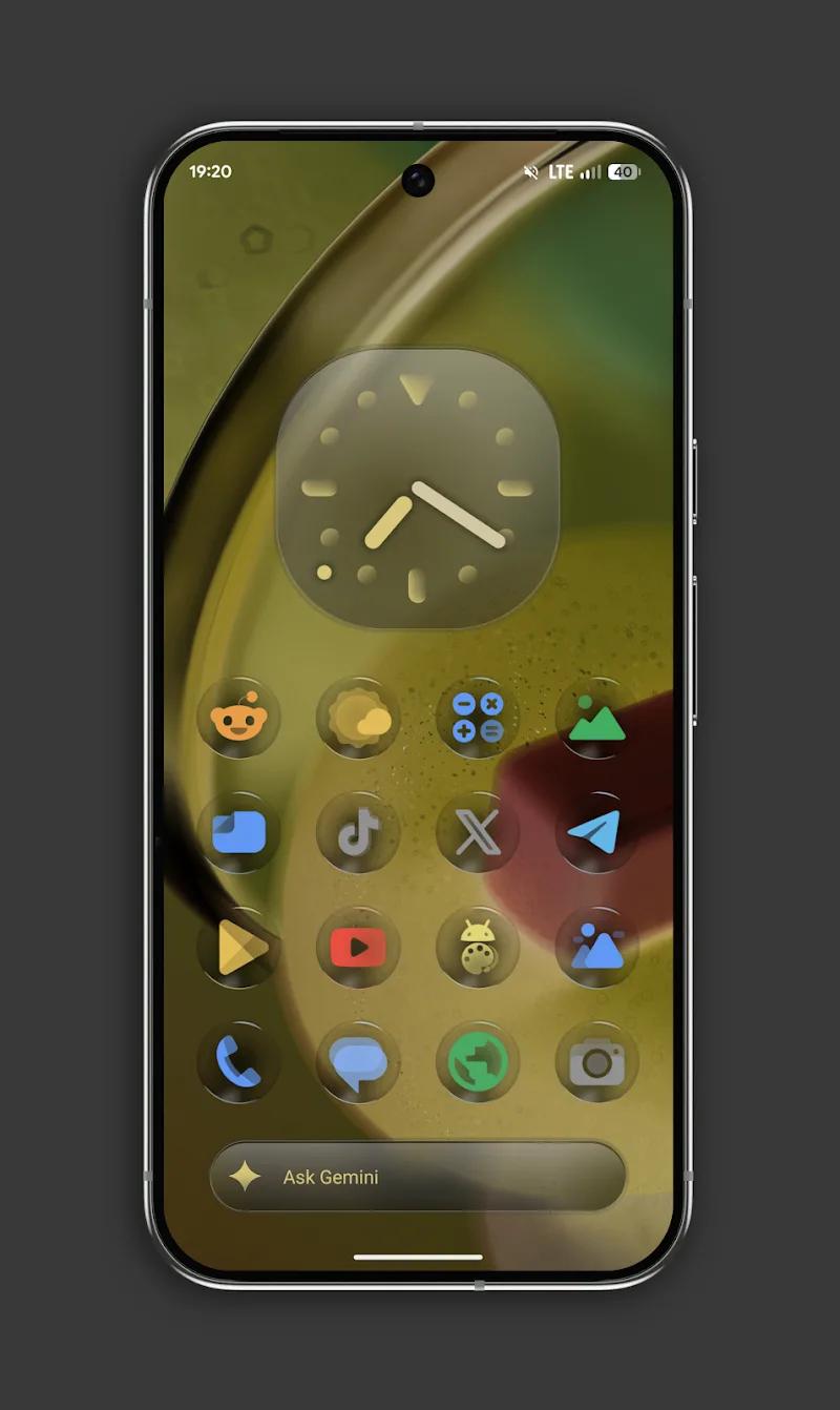Glassy Colors Icons Screenshot 1