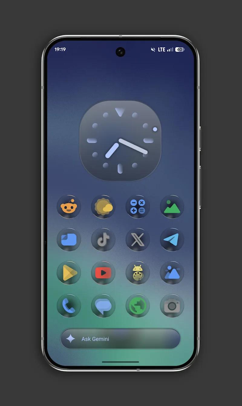 Glassy Colors Icons Screenshot 2