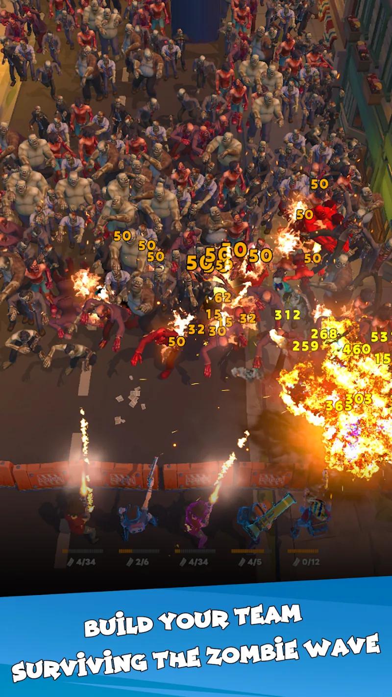 Idle Zombie Wave: Survival TD Screenshot 1