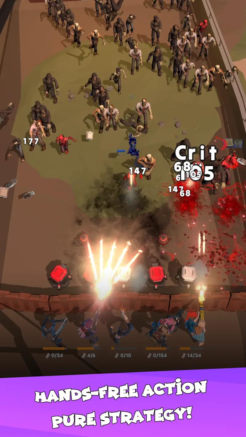 Idle Zombie Wave: Survival TD Screenshot 3