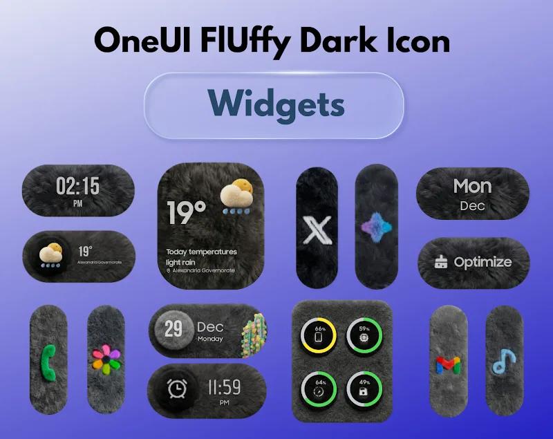 OneUI Fluffy Dark Icons Screenshot 5