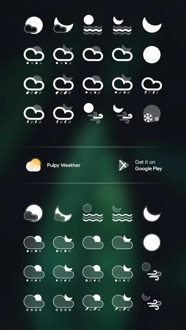 Pulpy Weather - Kwgt/Klwp/Klck Screenshot 1