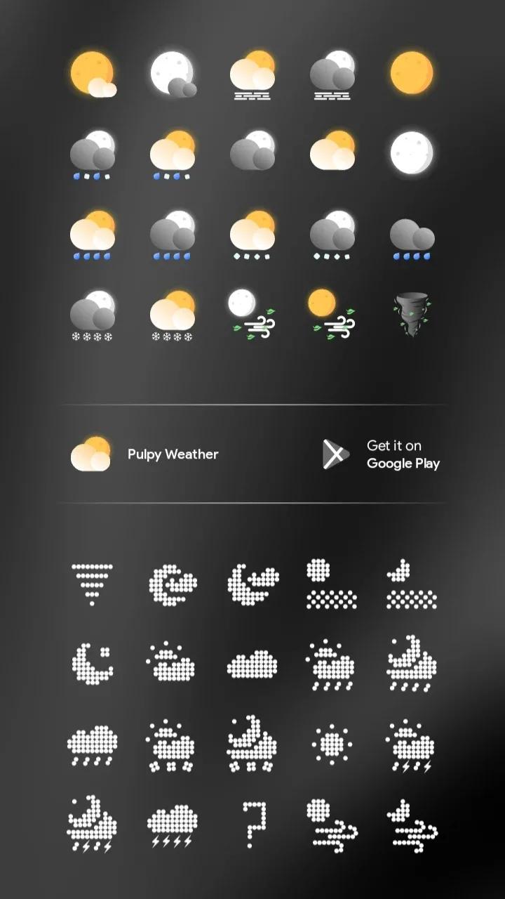 Pulpy Weather - Kwgt/Klwp/Klck Screenshot 2