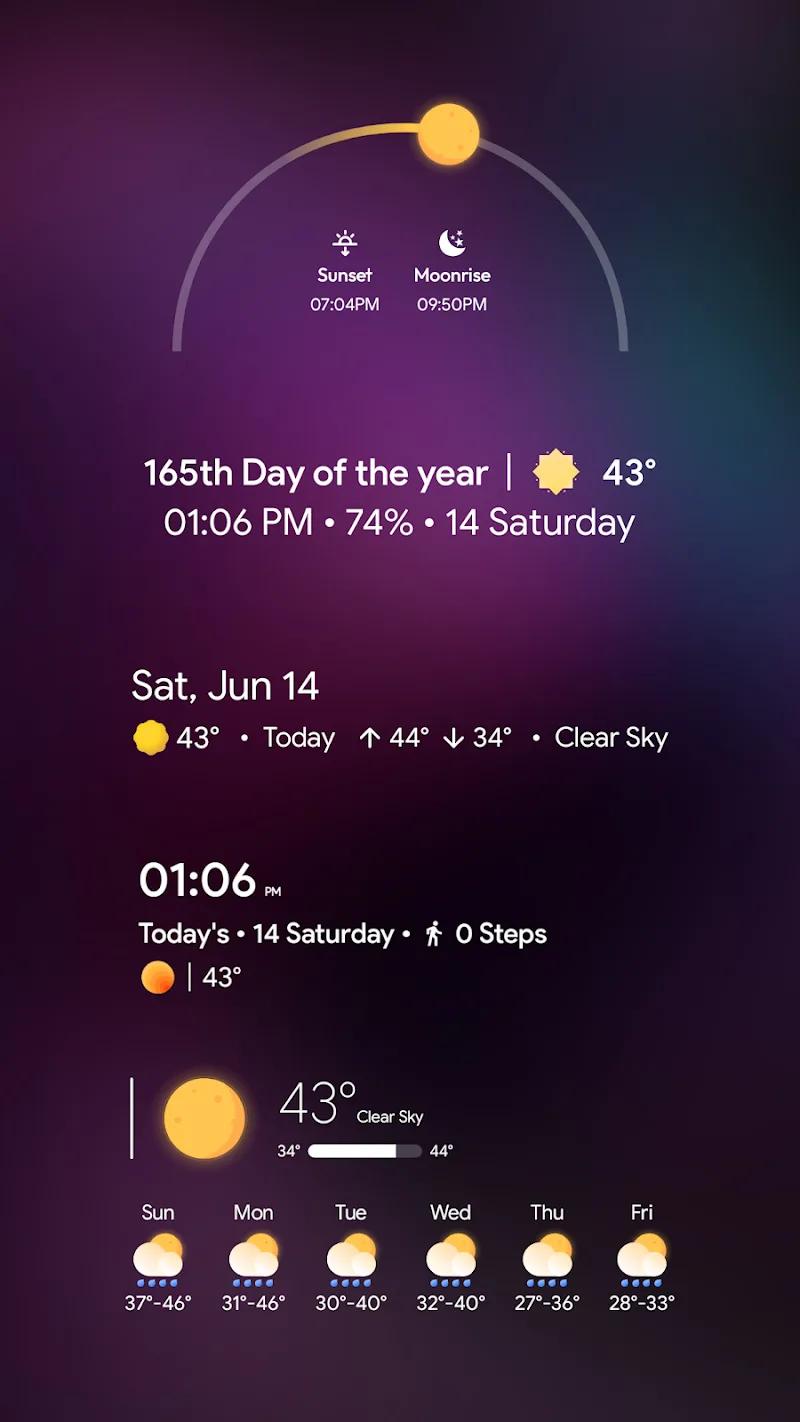 Pulpy Weather - Kwgt/Klwp/Klck Screenshot 5