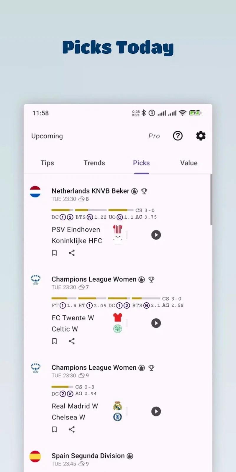 Soccer Betting Tips Screenshot 3