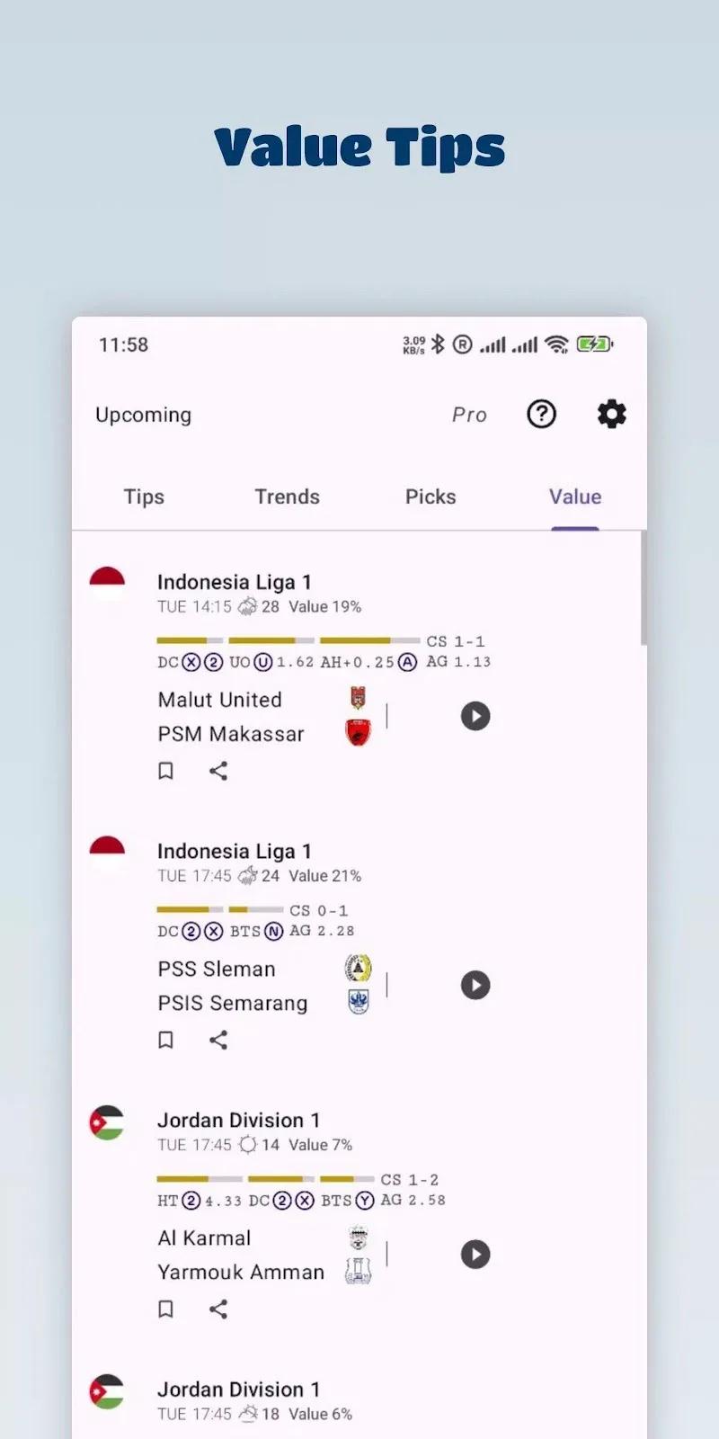 Soccer Betting Tips Screenshot 5