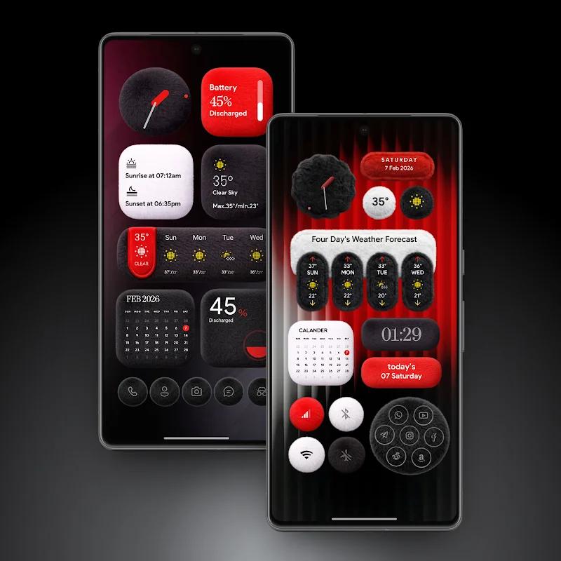Fluffy Thing KWGT Screenshot 2