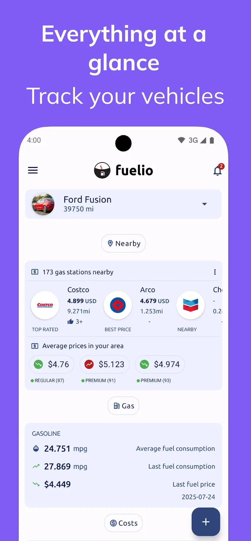 Fuelio Screenshot 2
