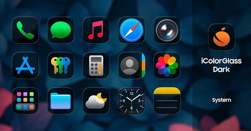 iColorGlass Dark Screenshot 1