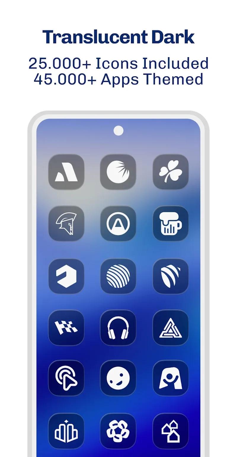 iGlass Dark OS 26 Icon Pack Screenshot 2