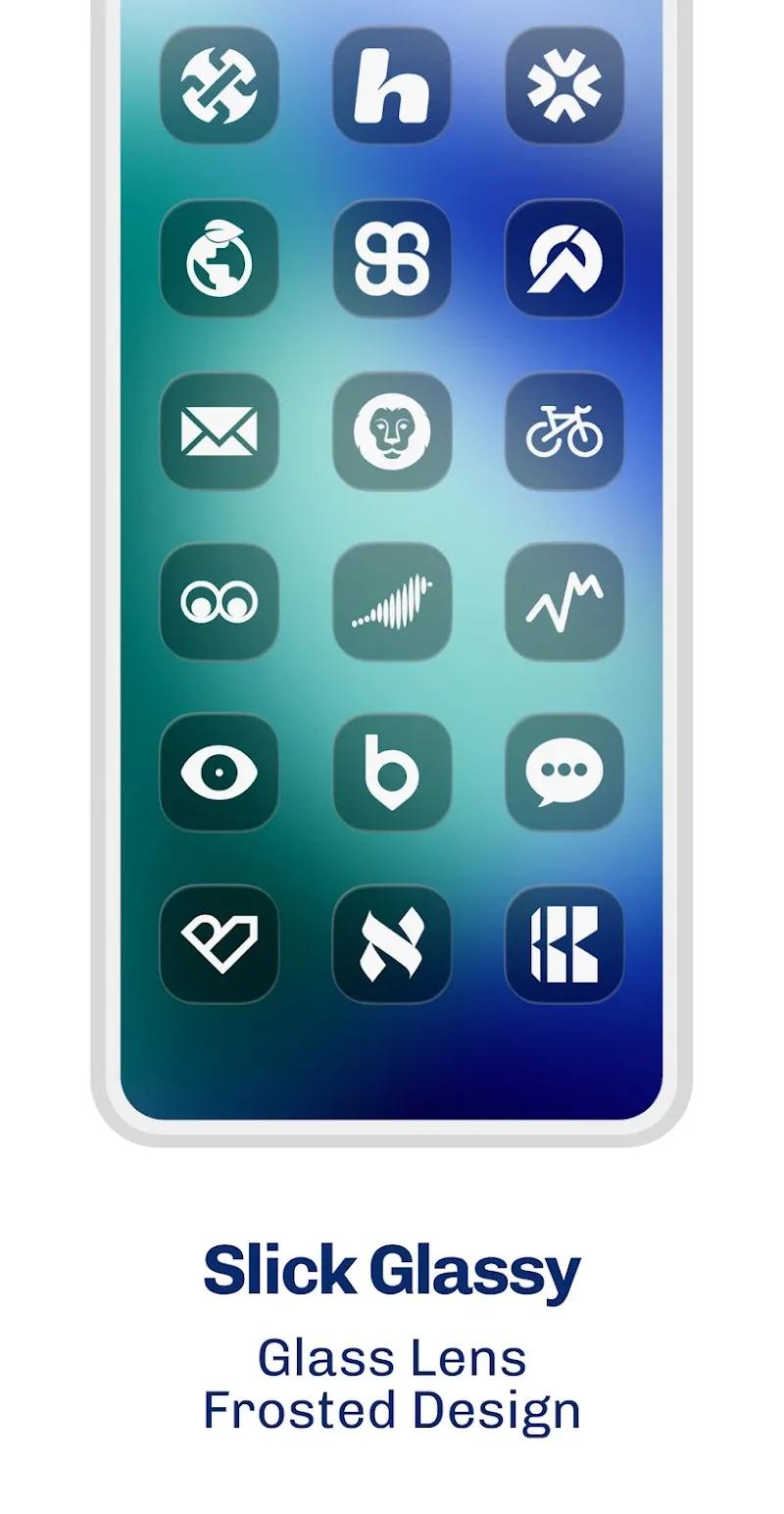 iGlass Dark OS 26 Icon Pack Screenshot 3