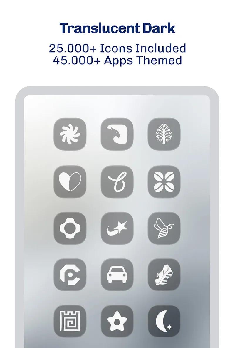 iGlass Dark OS 26 Icon Pack Screenshot 5