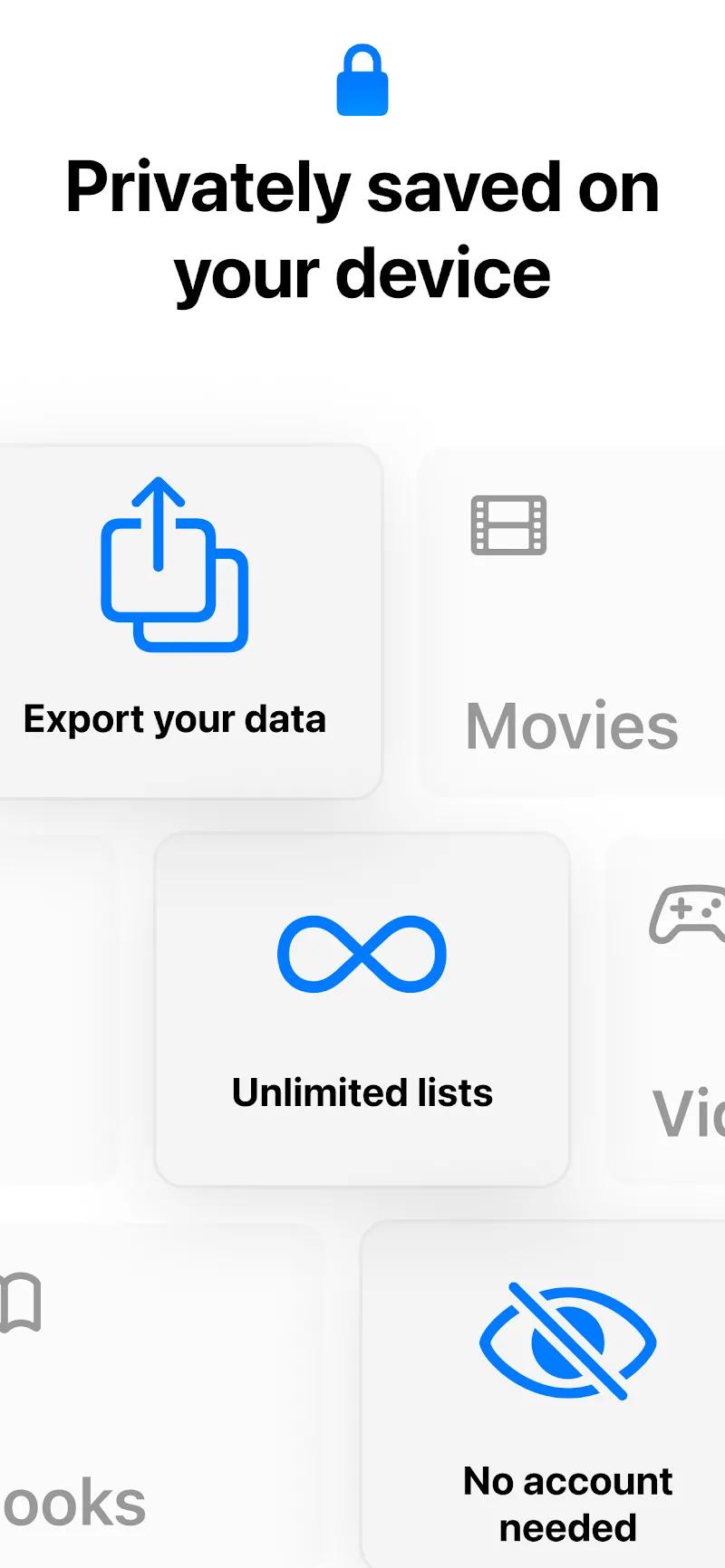 Listy · Beautiful lists Screenshot 2