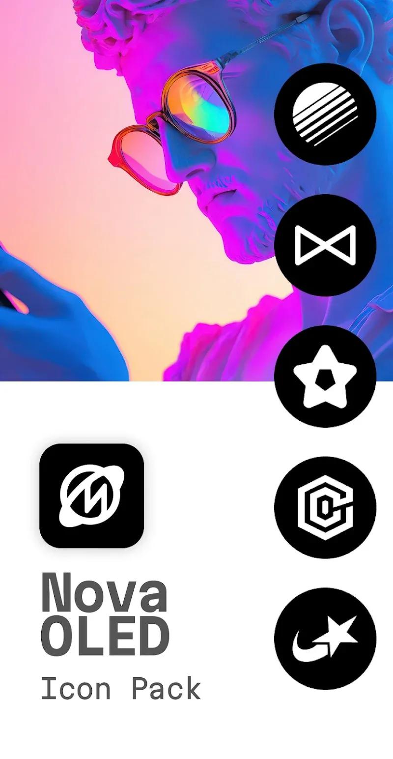 Nova OLED Icon Pack Screenshot 5