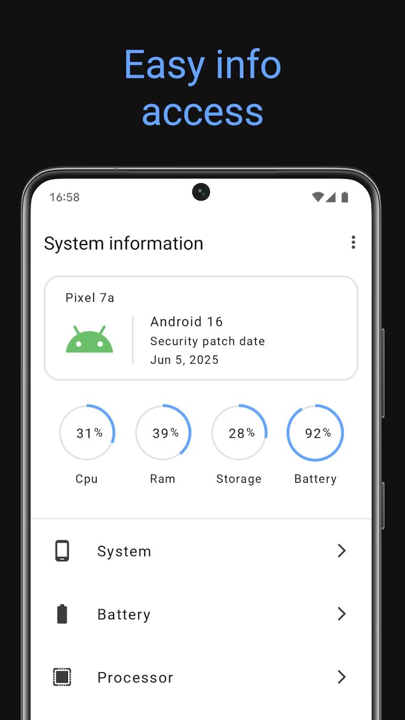 System information Screenshot 1