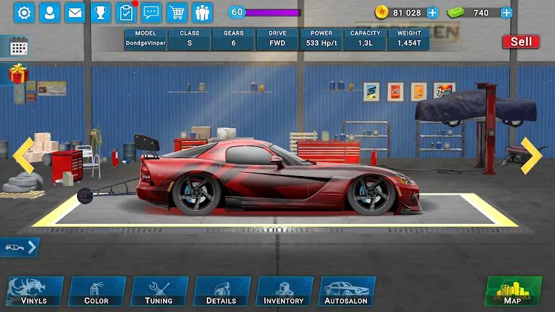 Unlim Drag Racing Super Cars Screenshot 1