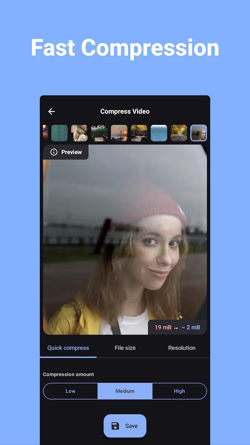 Compress Video - Resize Video Screenshot 1