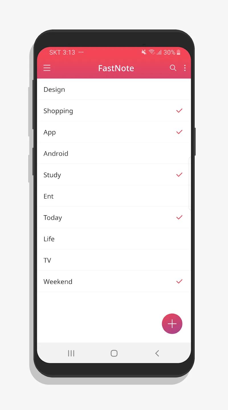 FastNote: Quick & Simple Notes Screenshot 1
