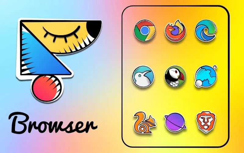 Flatine icon pack Screenshot 2