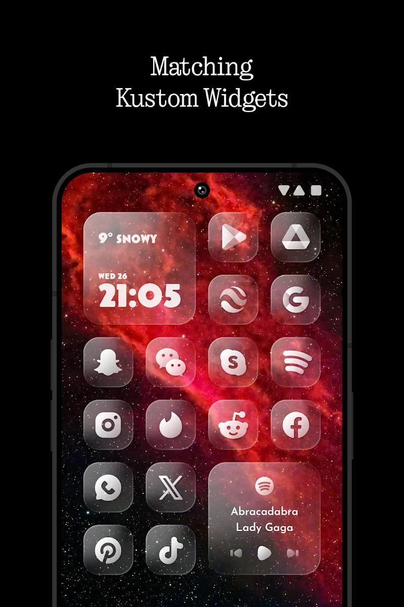 Glass Icons (Nothingness) Screenshot 3