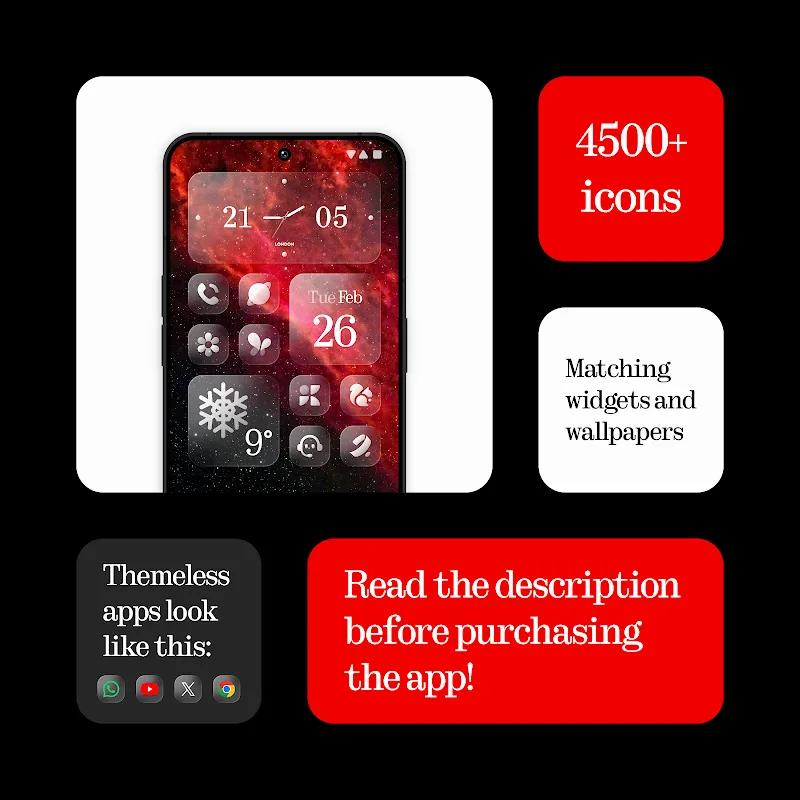Glass Icons (Nothingness) Screenshot 5