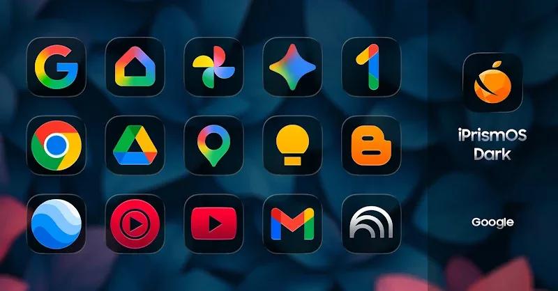 iPrismOS (Dark) - Icon Pack Screenshot 2