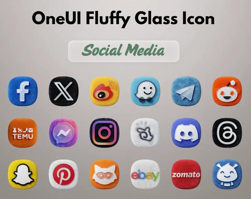 OneUI Fluffy Glass Icons Screenshot 3