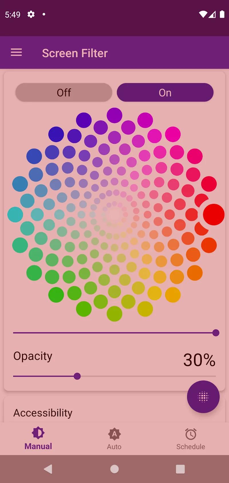 Screen Color Filter Screenshot 1