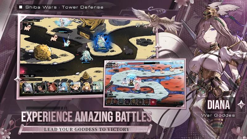 Shiba Wars: Goddess Link TD Screenshot 1