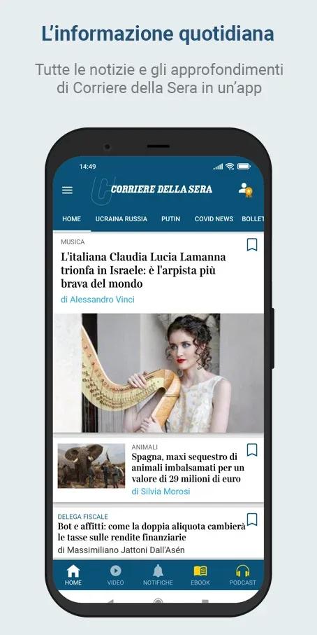 Corriere della Sera Screenshot 1