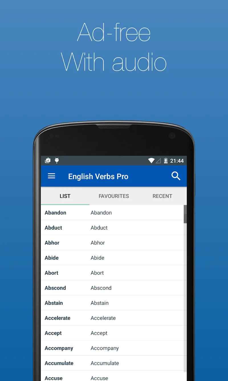 English Verb Conjugator Pro Screenshot 1
