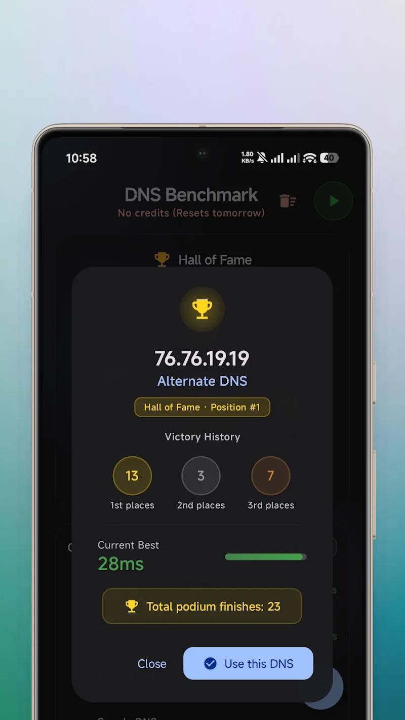 FlameDNS - DNS Changer Screenshot 4