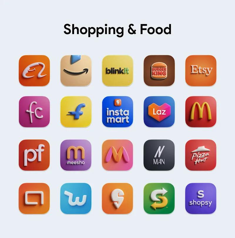 OneUi Puff 3D Icon Pack Screenshot 4